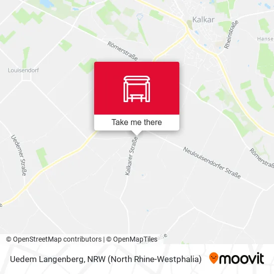 Uedem Langenberg map