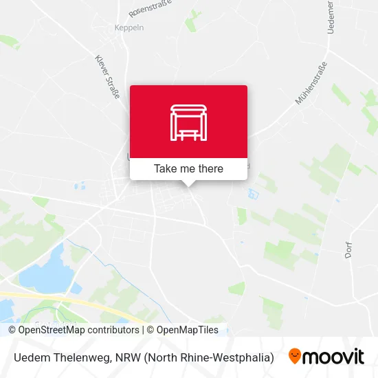 Карта Uedem Thelenweg