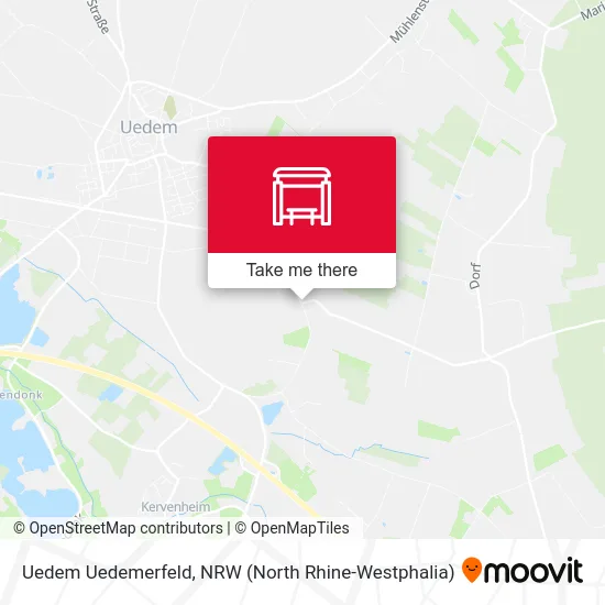 Карта Uedem Uedemerfeld