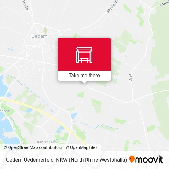 Карта Uedem Uedemerfeld