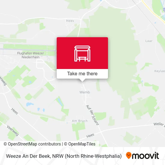 Карта Weeze An Der Beek
