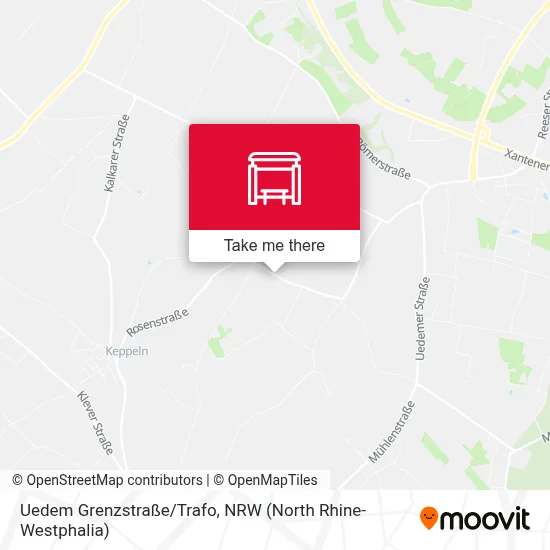 Uedem Grenzstraße/Trafo map