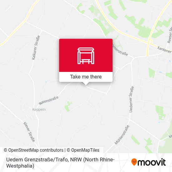 Uedem Grenzstraße/Trafo map