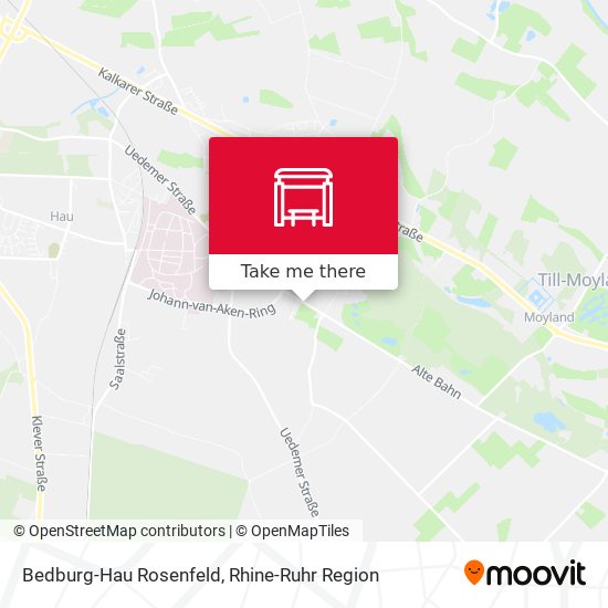 Bedburg-Hau Rosenfeld map
