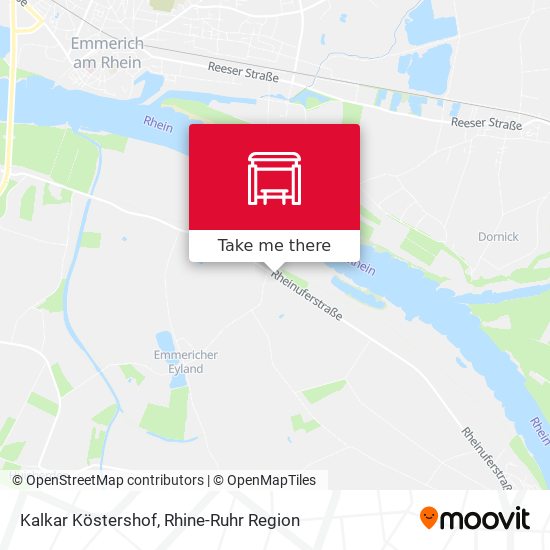 Kalkar Köstershof map