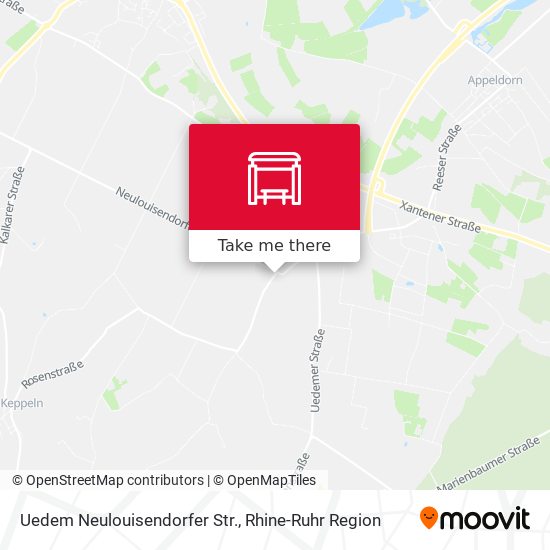 Uedem Neulouisendorfer Str. map