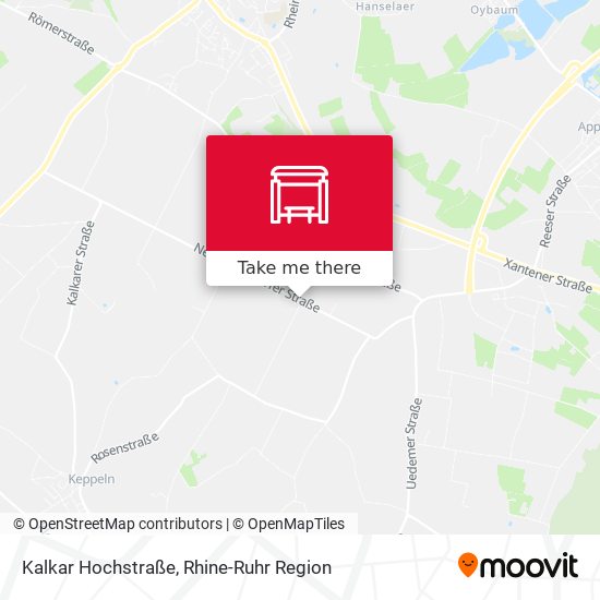 Kalkar Hochstraße map