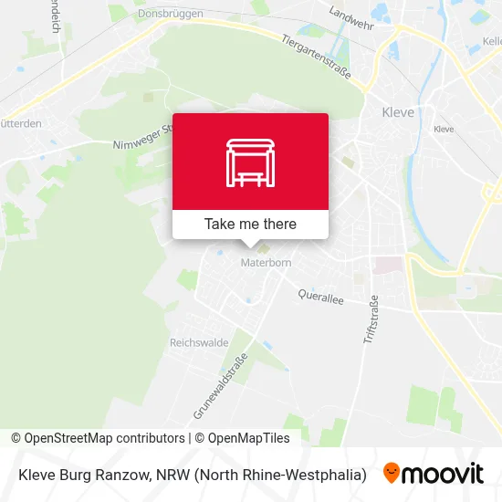 Kleve Burg Ranzow map