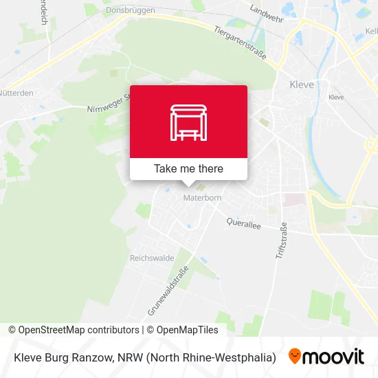 Kleve Burg Ranzow map