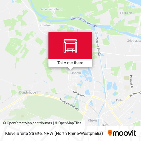 Карта Kleve Breite Straße