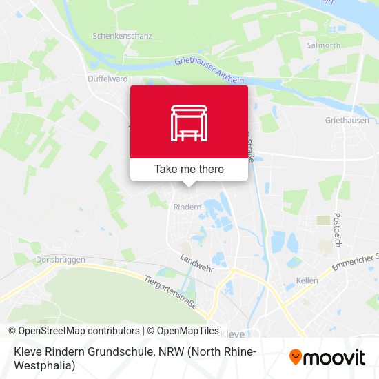 Kleve Rindern Grundschule map