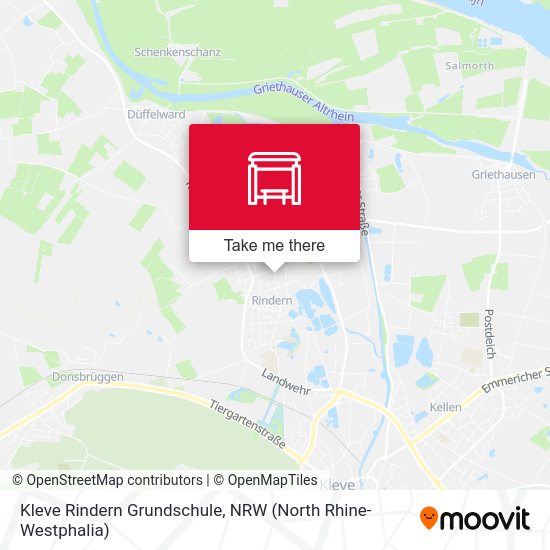 Kleve Rindern Grundschule map