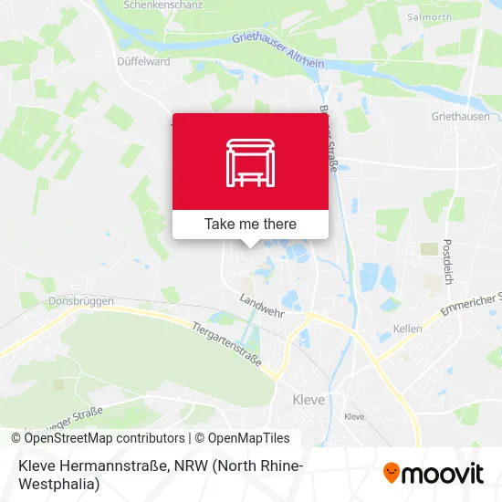 Карта Kleve Hermannstraße