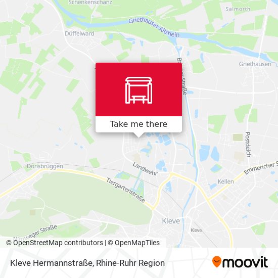 Kleve Hermannstraße map