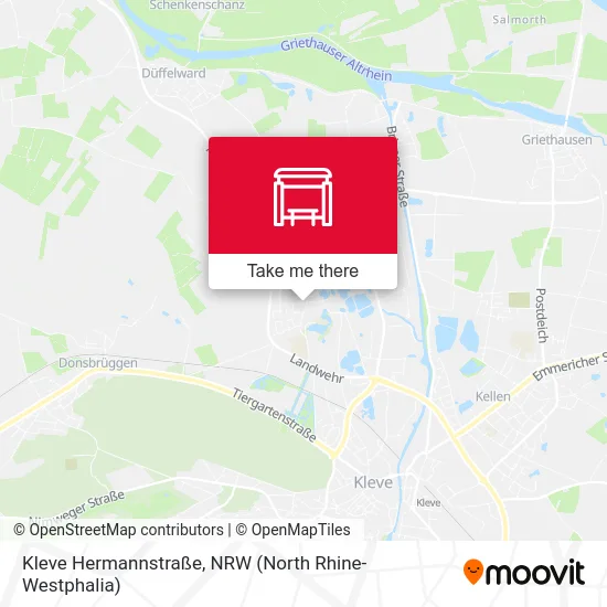 Карта Kleve Hermannstraße