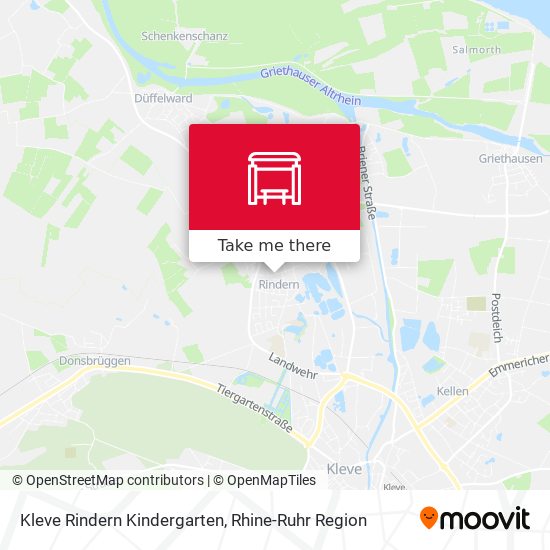 Kleve Rindern Kindergarten map