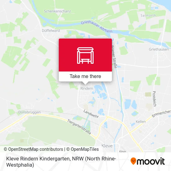 Kleve Rindern Kindergarten map
