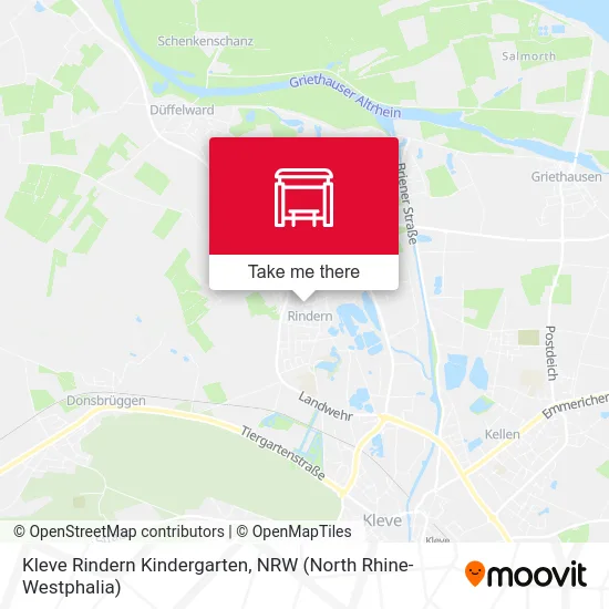 Kleve Rindern Kindergarten map