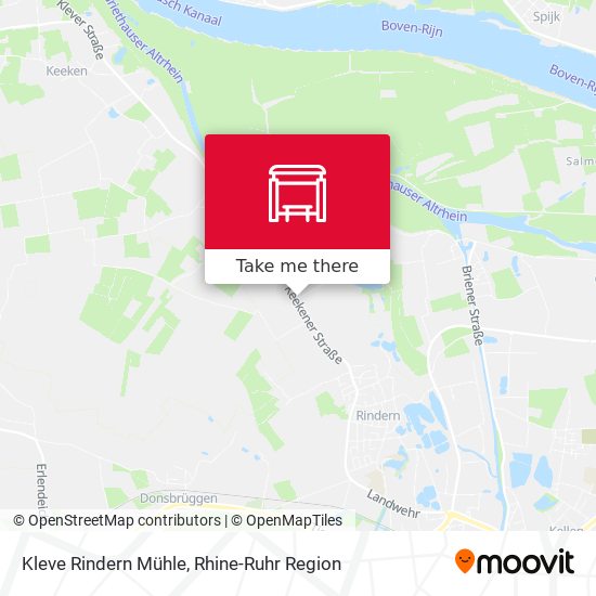 Kleve Rindern Mühle map