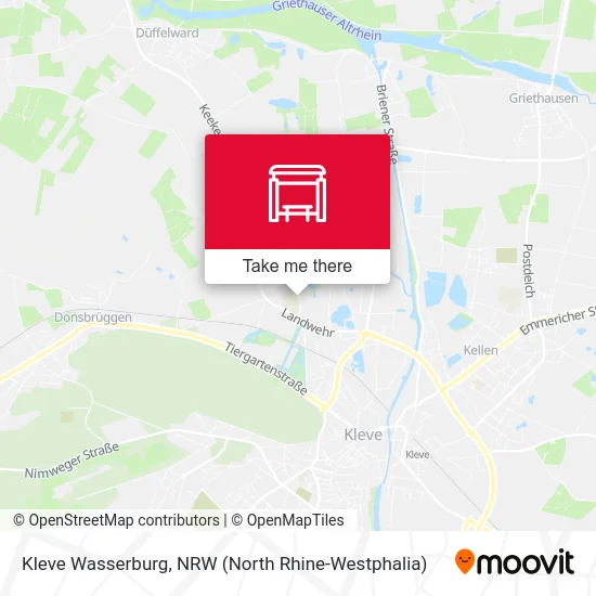 Kleve Wasserburg map