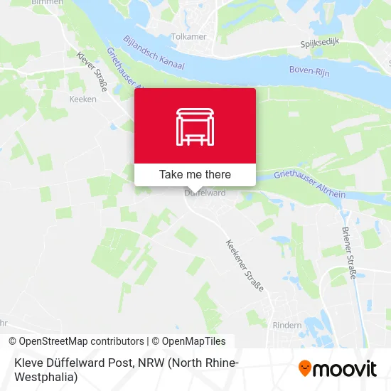 Карта Kleve Düffelward Post