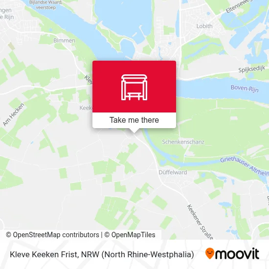 Kleve Keeken Frist map