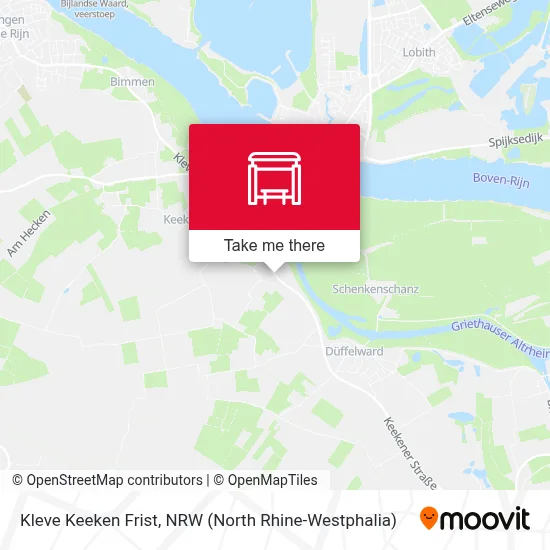 Kleve Keeken Frist map