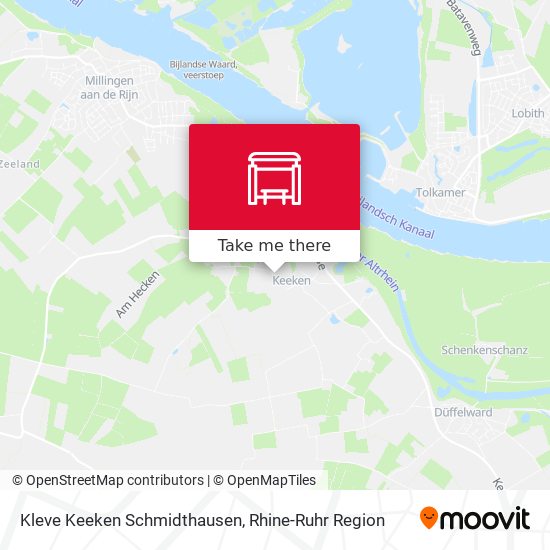 Kleve Keeken Schmidthausen map
