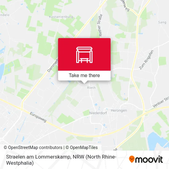 Карта Straelen am Lommerskamp