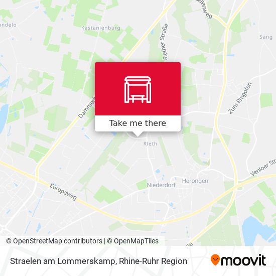 Straelen am Lommerskamp map