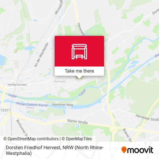 Dorsten Friedhof Hervest map