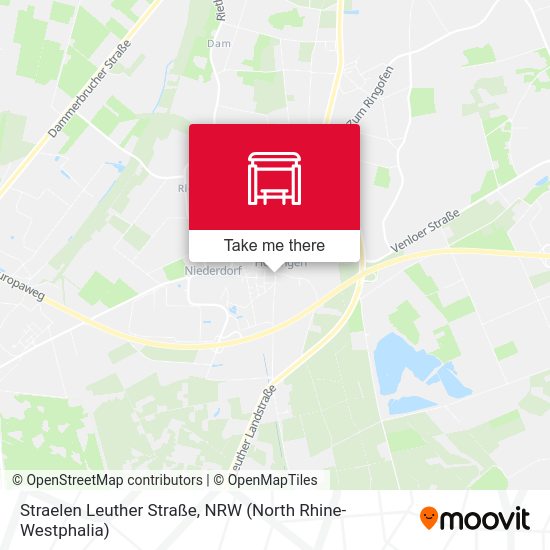 Straelen Leuther Straße map