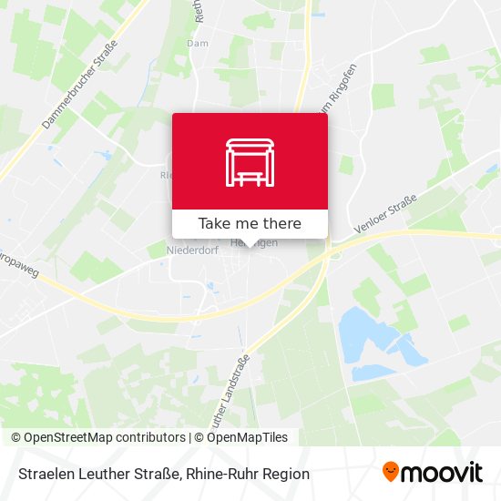 Straelen Leuther Straße map