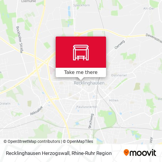 Recklinghausen Herzogswall map