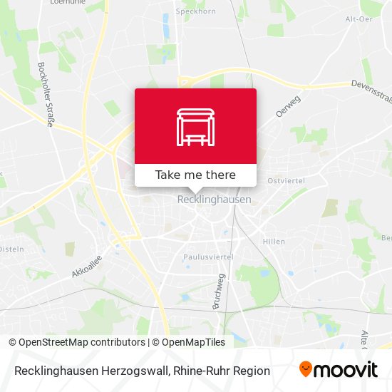 Recklinghausen Herzogswall map
