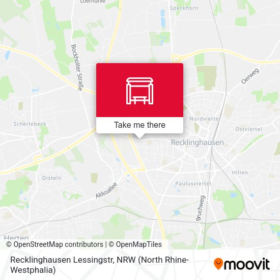 Карта Recklinghausen Lessingstr