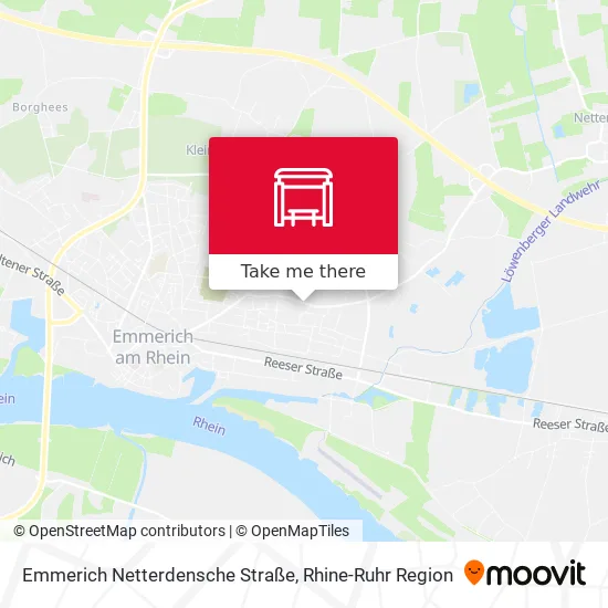 Карта Emmerich Netterdensche Straße