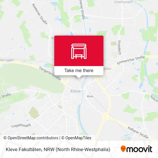 Карта Kleve Fakultäten