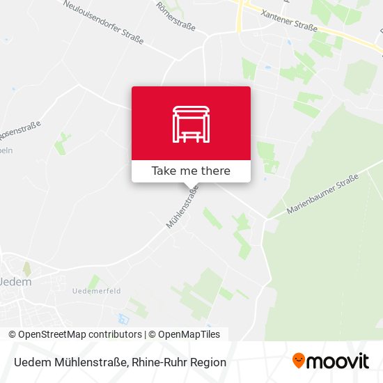 Uedem Mühlenstraße map