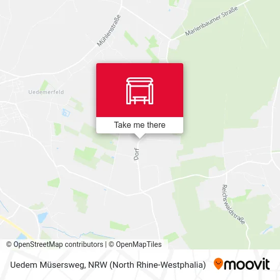Карта Uedem Müsersweg