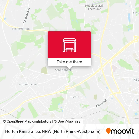 Herten Kaiserallee map