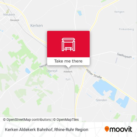 Kerken Aldekerk Bahnhof map