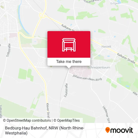 Bedburg-Hau Bahnhof map