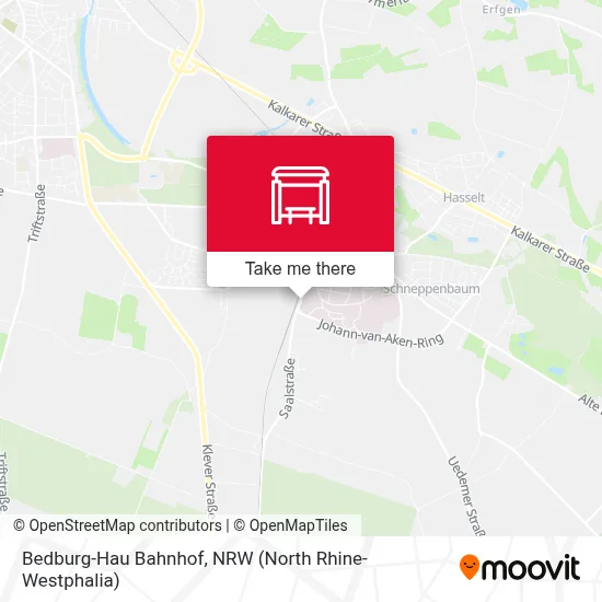 Bedburg-Hau Bahnhof map