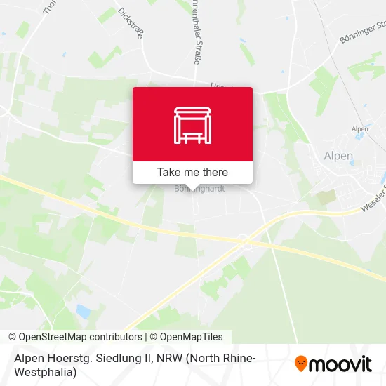 Alpen Hoerstg. Siedlung II map