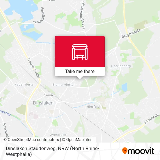 Dinslaken Staudenweg map