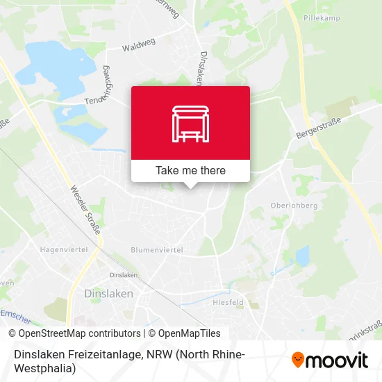 Dinslaken Freizeitanlage map