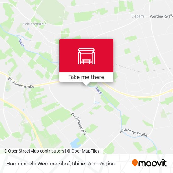 Hamminkeln Wemmershof map