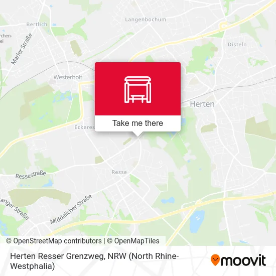 Карта Herten Resser Grenzweg