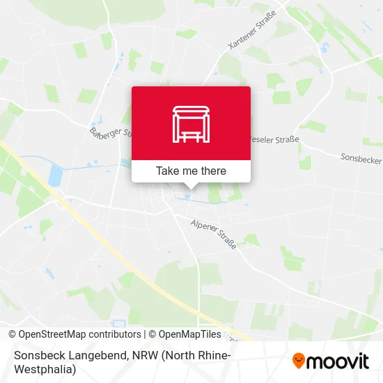 Sonsbeck Langebend map